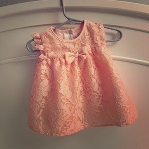 Baby Girl coral Lace Dress
